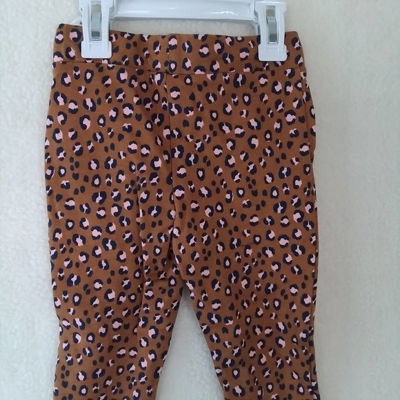 Carter's Cotton Jogger Girl's Size 3t in Brown, Pink Leopard Print - Picture 7 of 11